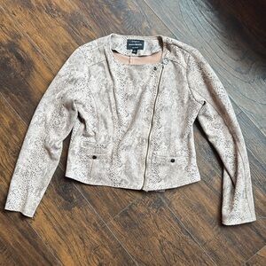 Haute Monde snake skin print jacket size large (HU)